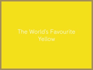 Nejoblíbenější odstín žluté barvy