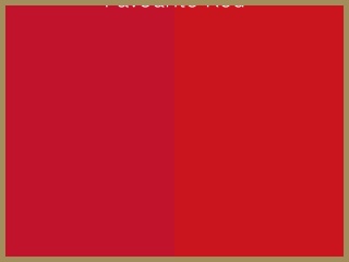 Nejoblíbenější odstín červené barvy, vlevo volba žen, vpravo mužů