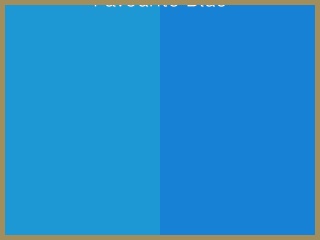 Nejoblíbenější odstín modré barvy: levá část znázorňuje volbu žen, pravá mužů