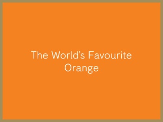 Nejoblíbenější odstín oranžové barvy