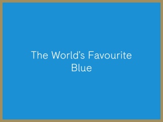 Nejoblíbenější odstín modré barvy